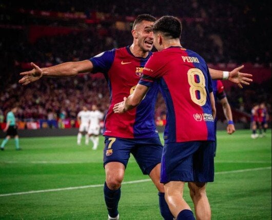 بيدري يمنح برشلونة التقدم ضد ريال مديد بالشوط الأول في نهائي كأس إسبانيا «فيديو» بيدري يمنح برشلونة التقدم ضد ريال مديد بالشوط الأول في نهائي كأس إسبانيا «فيديو»
