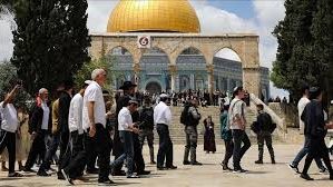 مستوطنون يقتحمون باحات المسجد الأقصى في ثاني أيام عيد الفصح اليهودي