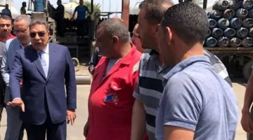 محافظ الدقهلية يقوم بزيارة مفاجئة لمحطة غاز بسنديلة ويدعو لتحويل الإدارة المسؤولة إلى النيابة.