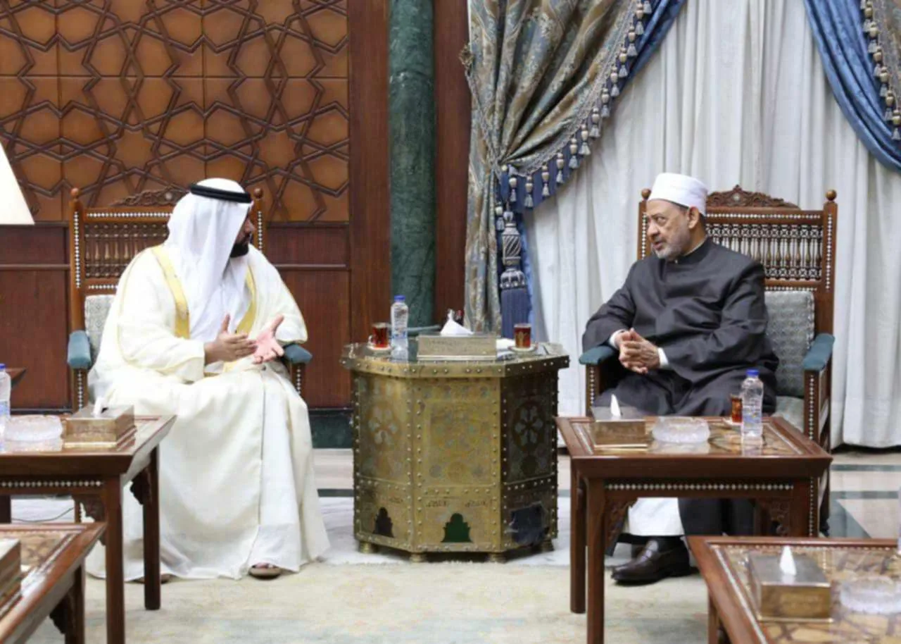 شيخ الأزهر يستقبل ولي عهد الفجيرة لبحث سبل تعزيز منظومة الأسرة ودعم الشباب العربي