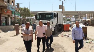 مساعد السكرتير العام في بني سويف يقوم بتفقد أوضاع النظافة وإزالة العوائق.