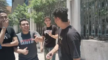 شعور بالارتياح لدى طلاب الثانوية العامة بعد الانتهاء من لجان الإسكندرية (فيديو وصور)